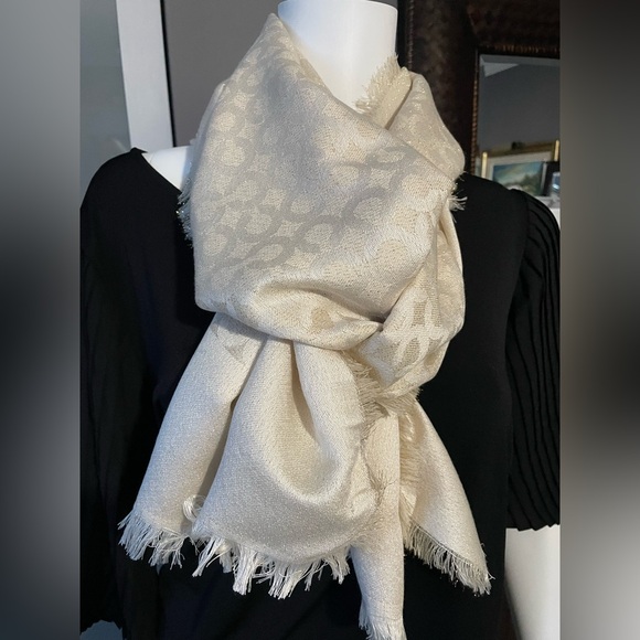 Coach Accessories - Coach Wool Silk Blend Wrap